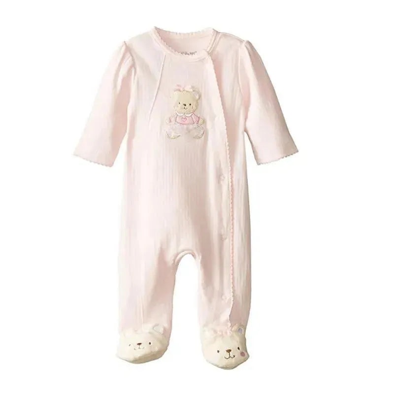 Little Me Footie Pajamas Baby Girl, Pink/Bear