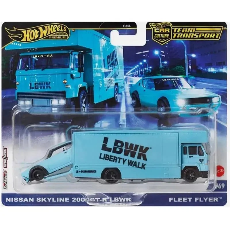 Mattel – Team Transport Fleet Flyer & Nissan Skyline 2000Gt-R Lbwk