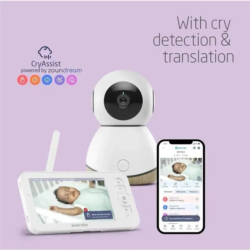 Maxi-Cosi – See Pro 360 Baby Monitor with CryAssist AI Cry Translation