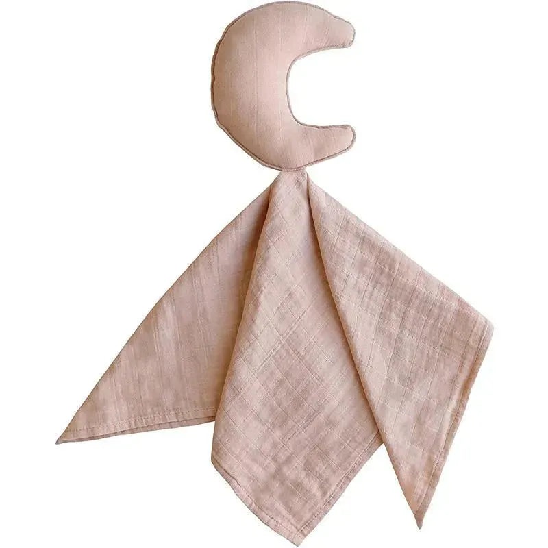 Mushie Lovely Blanket Moon Lovey – Blush Pink