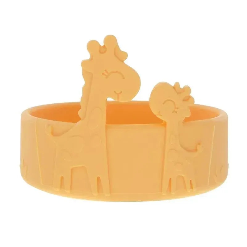 Nuby – Silicone Giraffe Baby Feeding Bowl – Yellow