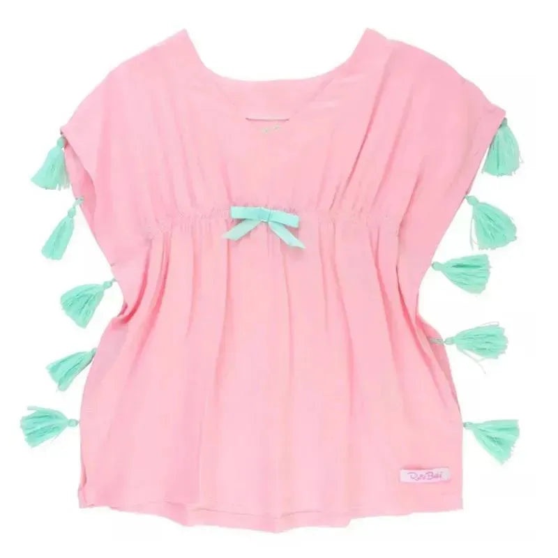 Rufflebutts – Pink Tassel Kaftan Cover-Up