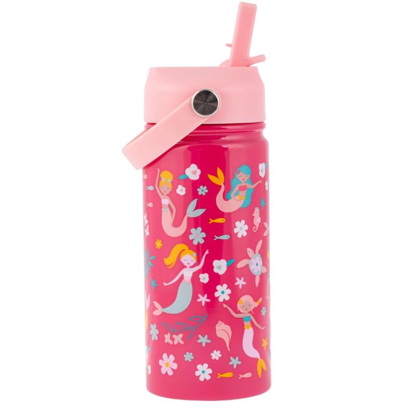 Stephen Joseph – Insulated Stainless Steel Bottle With Handle Mermaid