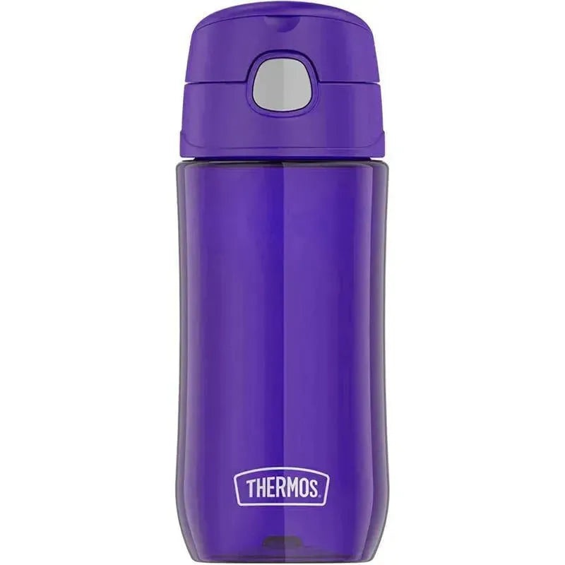 Thermos Funtainer Hydration Plastic Bottle With Spout Lid 16 Oz, Purple