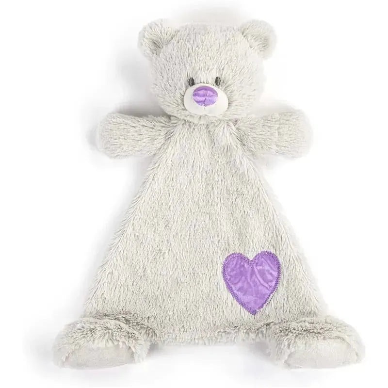 DEMDACO – Birthstone Color Alexandrite and Grey, Stuffed Animal Blankie Bear June