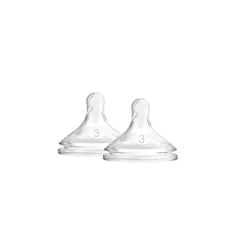 Dr. Brown’s – 2Pk Options+ Level 3 Wide-Neck Silicone Bottle Nipples