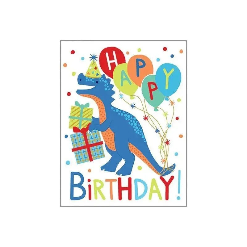 Gina B Designs – Birthday Greetings Card, Birthday Dino