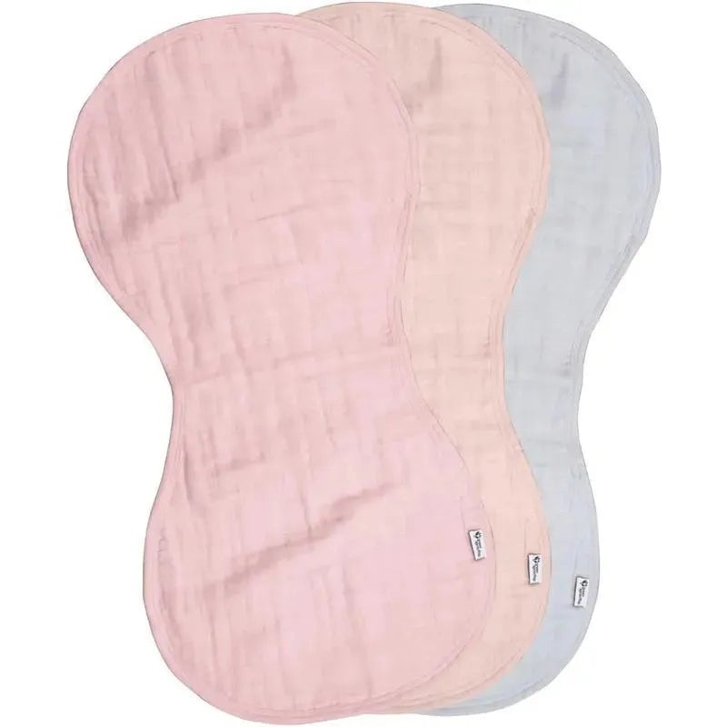 Green Sprouts – 3Pk Organic Cotton Muslin Burp Cloths, Rose
