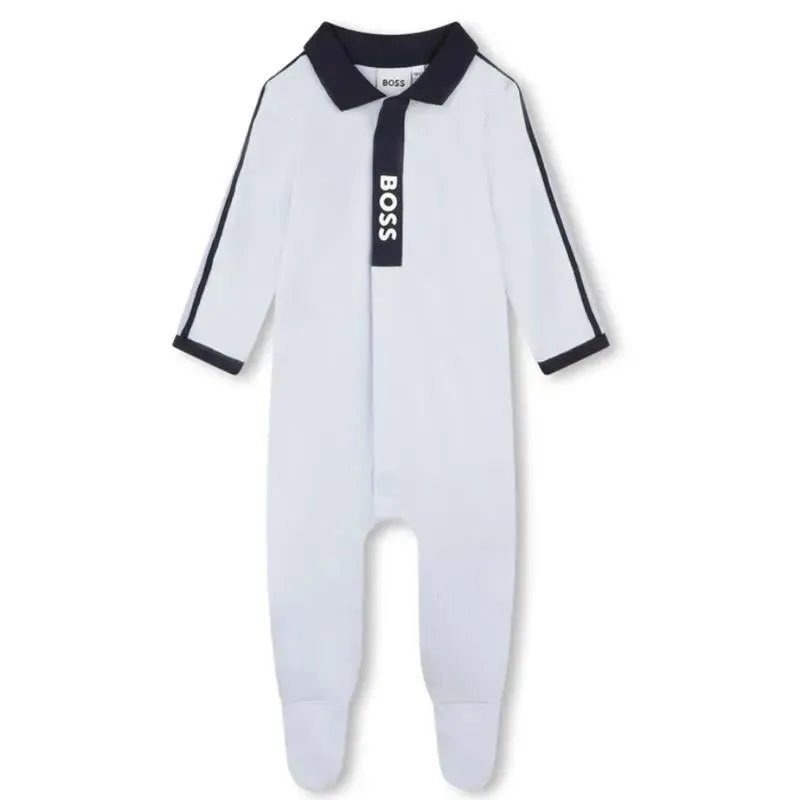 Hugo Boss Baby – Boy Polo Footie, Light Blue