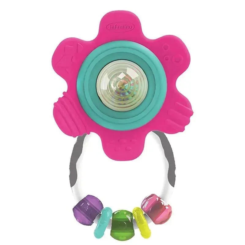 Infantino – Spin & Teethe Gummy Flower Rattle