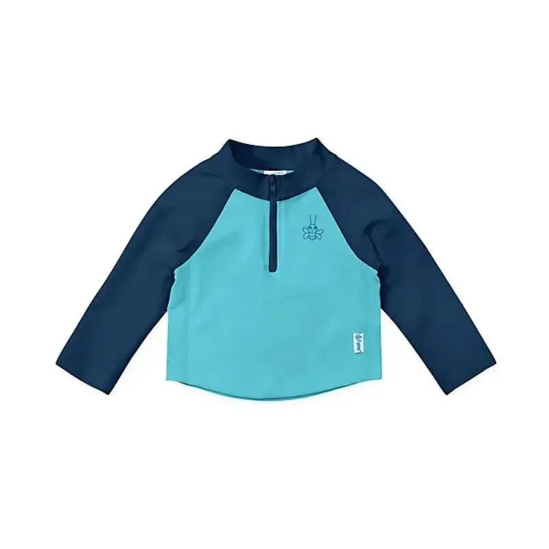 Iplay – Baby Boy Long Sleeve Zip Rashguard Shirt, Blue