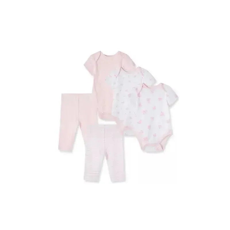 Little Me – Bodysuit Pant Set Wispy 5 Pc, Pink