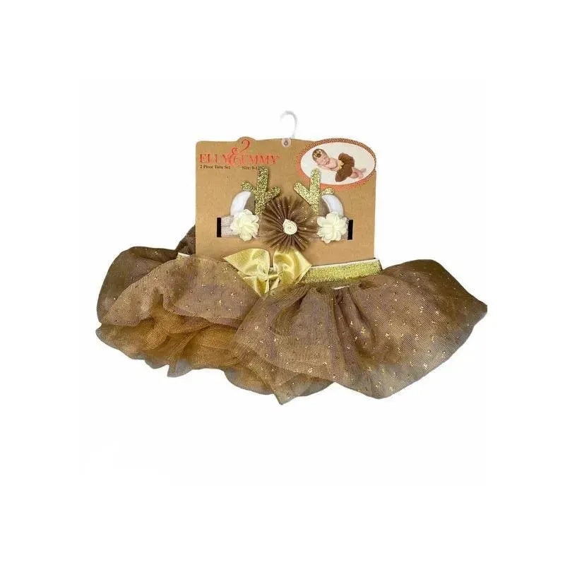 Little Me – Elly & Emmy Baby 2 Piece Tutu & Headband Set, 0/12M