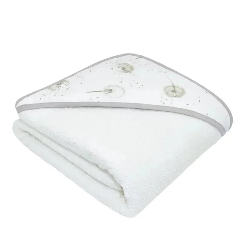 Living Textiles – Baby Organic Muslin Hooded Towel, Dandelion