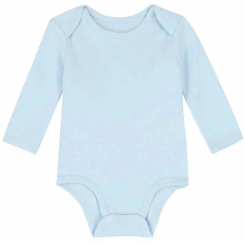 Ralph Lauren Baby – Long-Sleeve Crewneck Bodysuit, Beryl Blue
