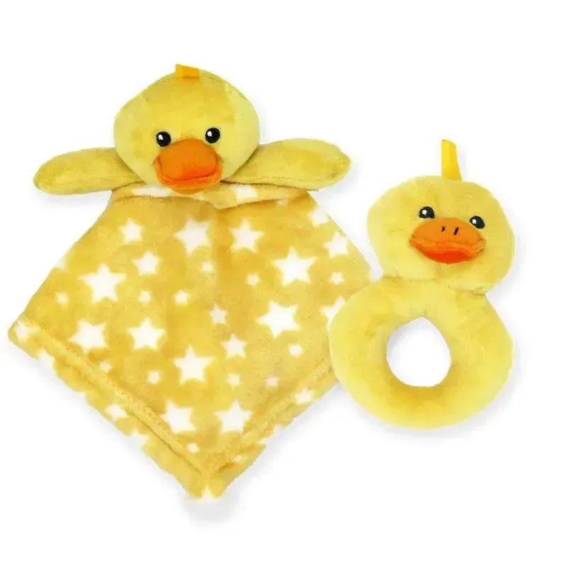 Rose Textiles – Nunu With Ring Rattle, Yellow Duck