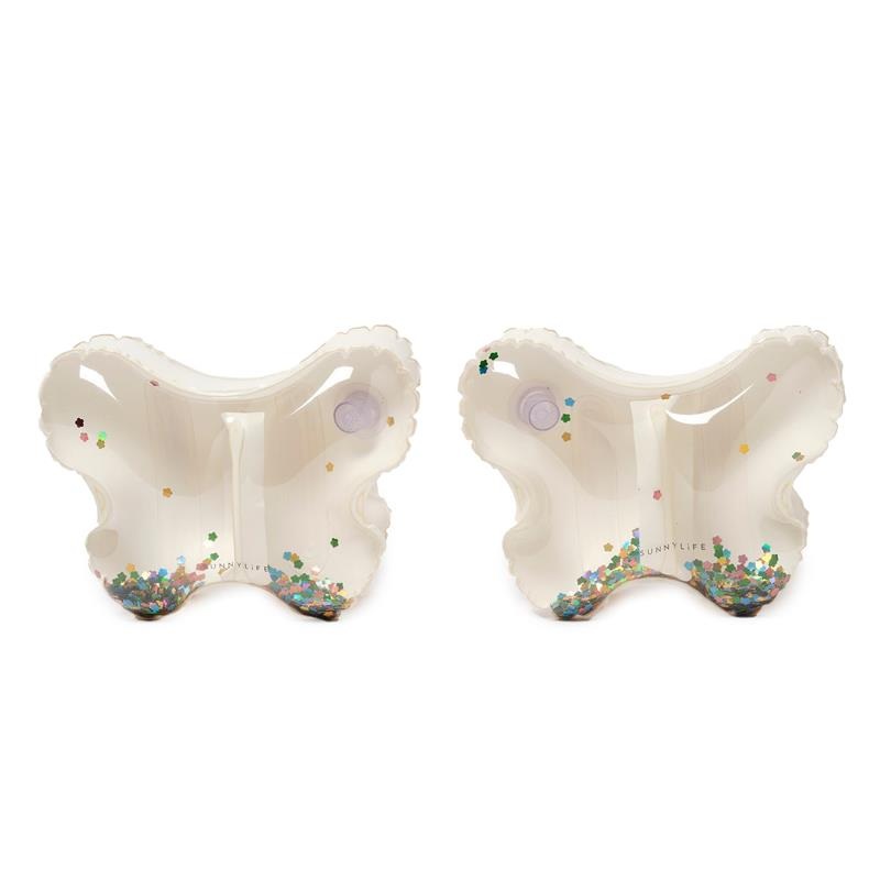 Sunnylife – Kids Inflatable Arm Bands Cotton Candy Glitter