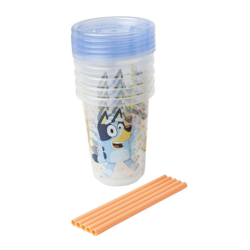 The First Years – Bluey Take & Toss Straw Cup, 4Pk