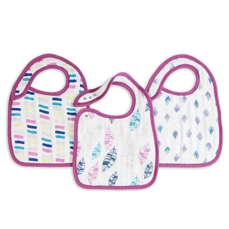 Aden + Anais 3Pk Classic Snap Bibs, Wink