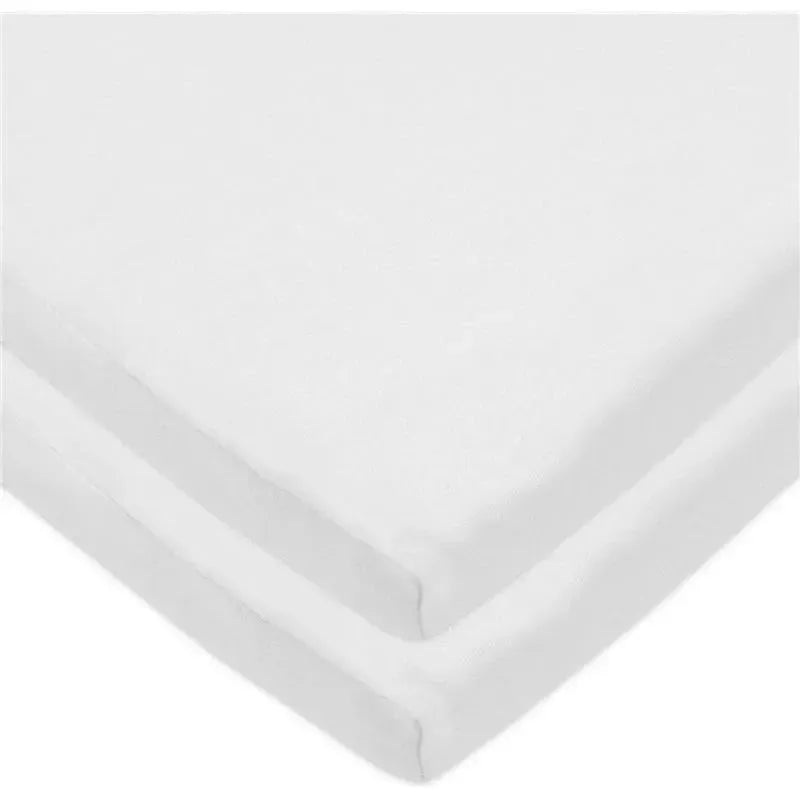 American Baby – 15 x 33 Fitted Bassinet Sheet, 100% Natural Cotton, White