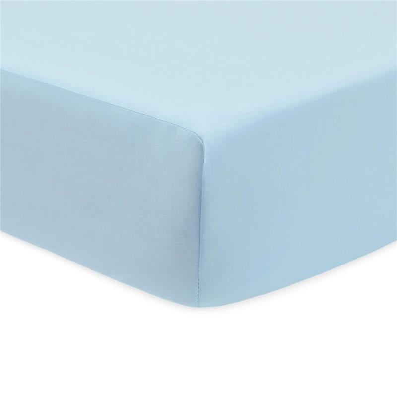 American Baby Company Percale Crib Sheet Blue