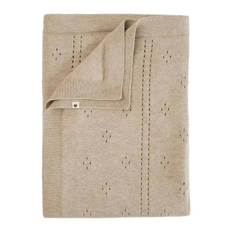 Bibs – Knitted Blanket Pointelle, Vanilla