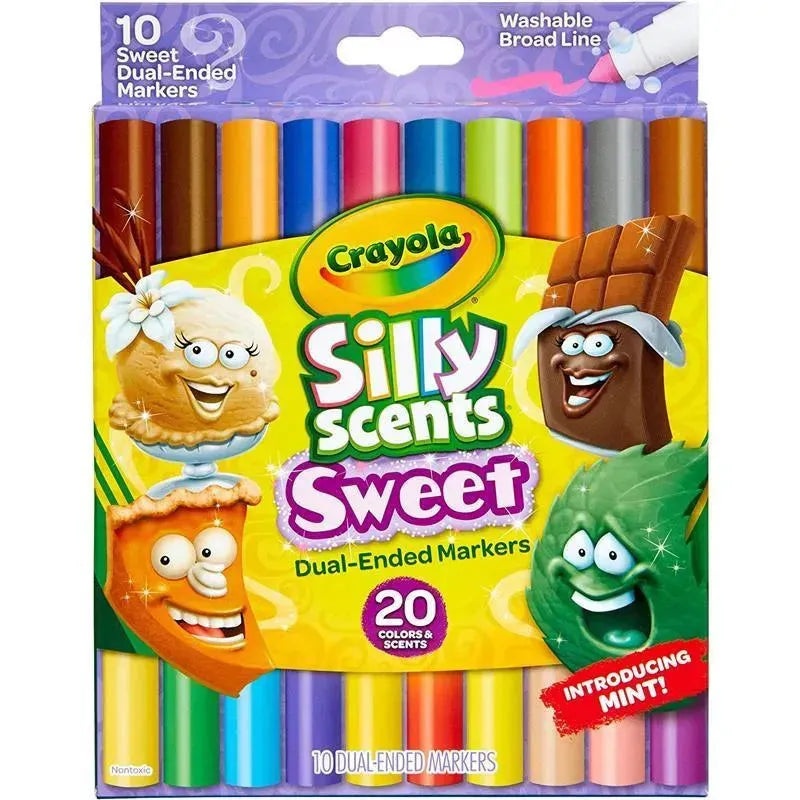 Crayola – 10 Ct Silly Scents Sweet Dual-Ended Markers