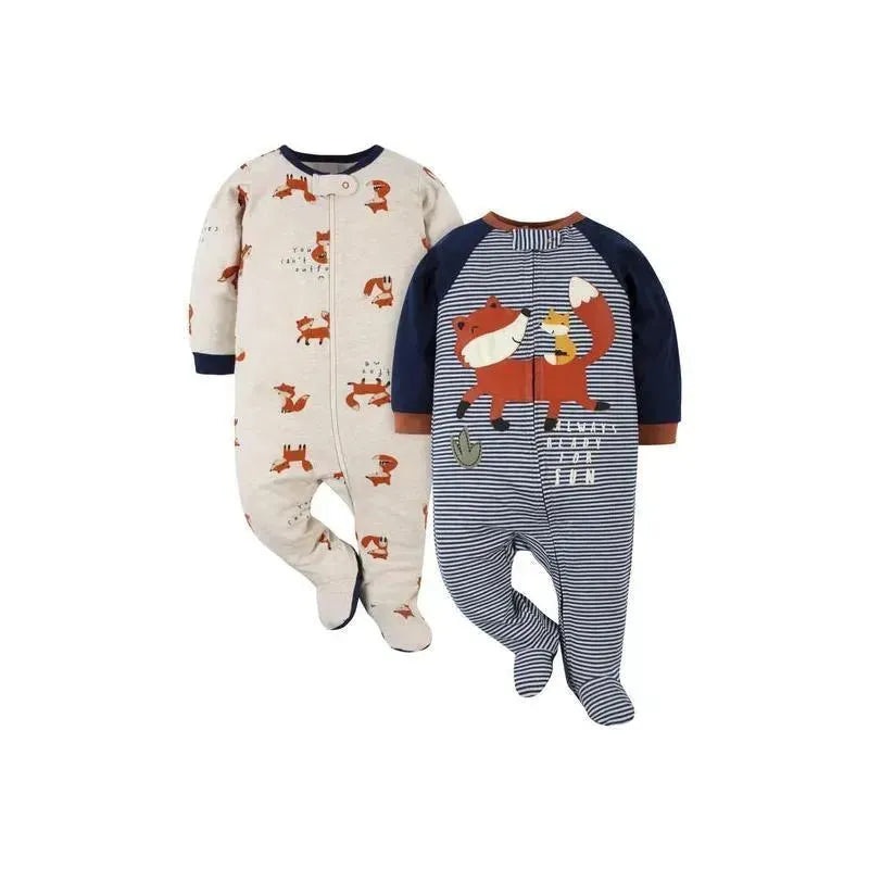 Gerber – 2Pk Sleep N Play Boy Fox, 6/9M