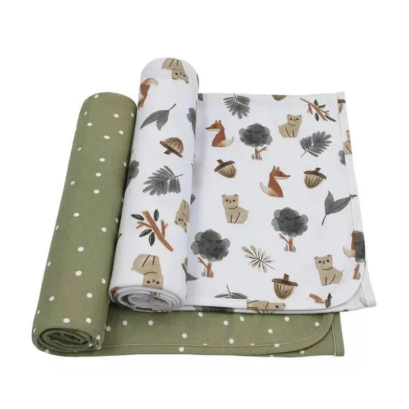 Living Textiles – 2Pk Forest Retreat Jersey Swaddle