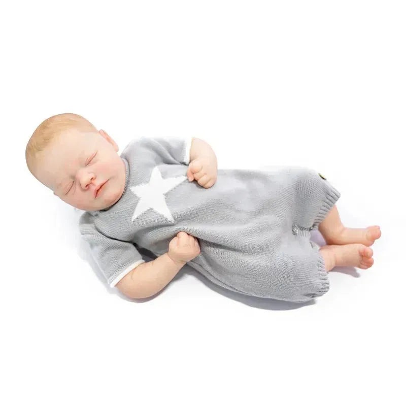 Macrobaby Reborn Baby Dolls – V Baby Brooklyn(Light Brown Painted Hair/Closed Eyes)