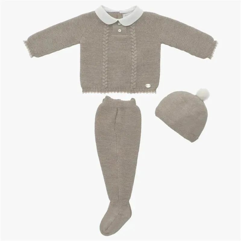 Martin Aranda – Take Me Home Set Little Fox Sweater, Leggins & Bonnet, Red