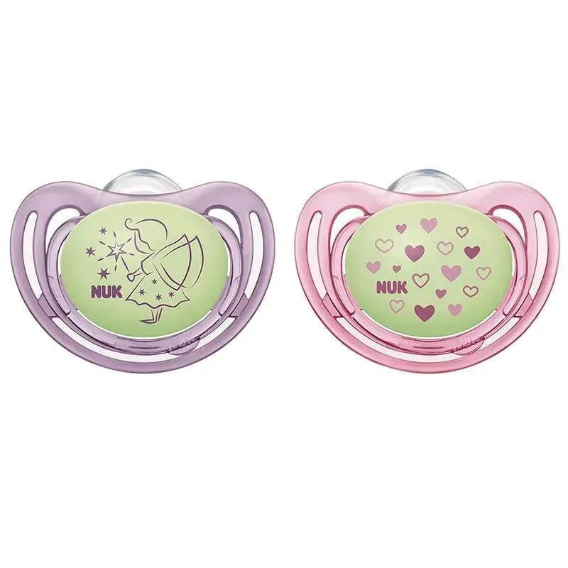 Nuk – Pacifier Airflow Glow In Dark, Girl, Size 1
