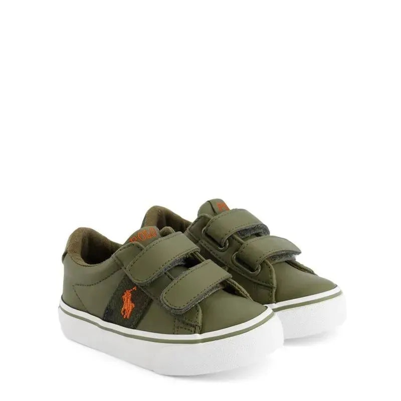 Polo Ralph Lauren Baby – Sayer EZ Branded Sneakers Olive Tumbled, Camouflage