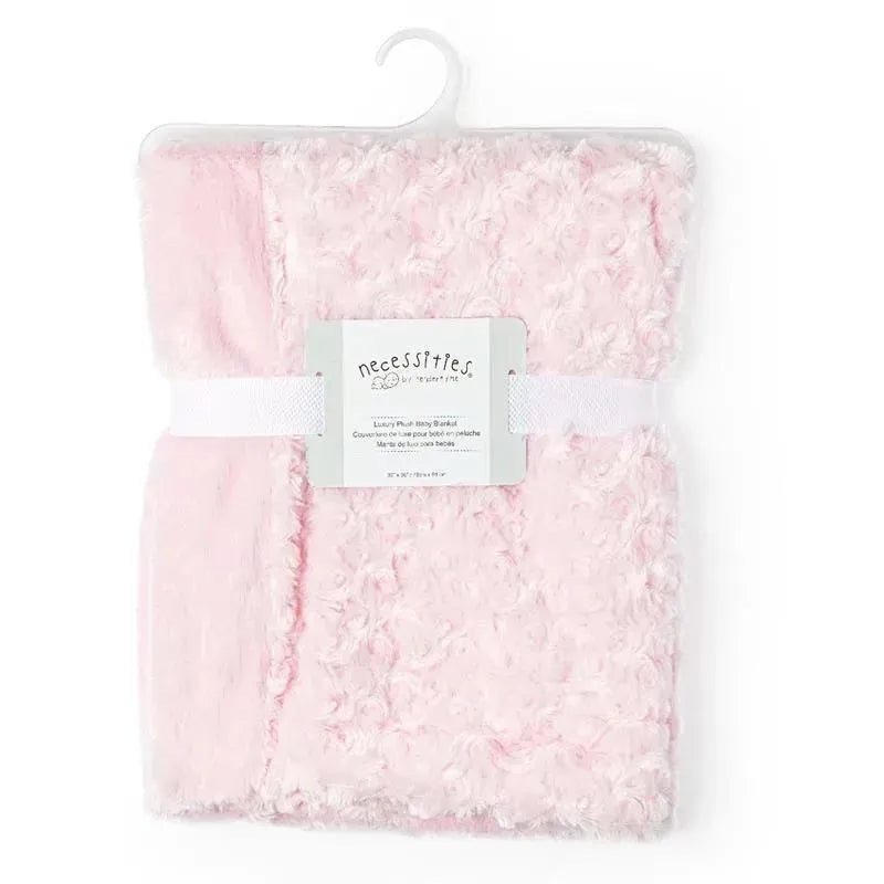 Rose Textiles – Curly Plush Blanket, Pink