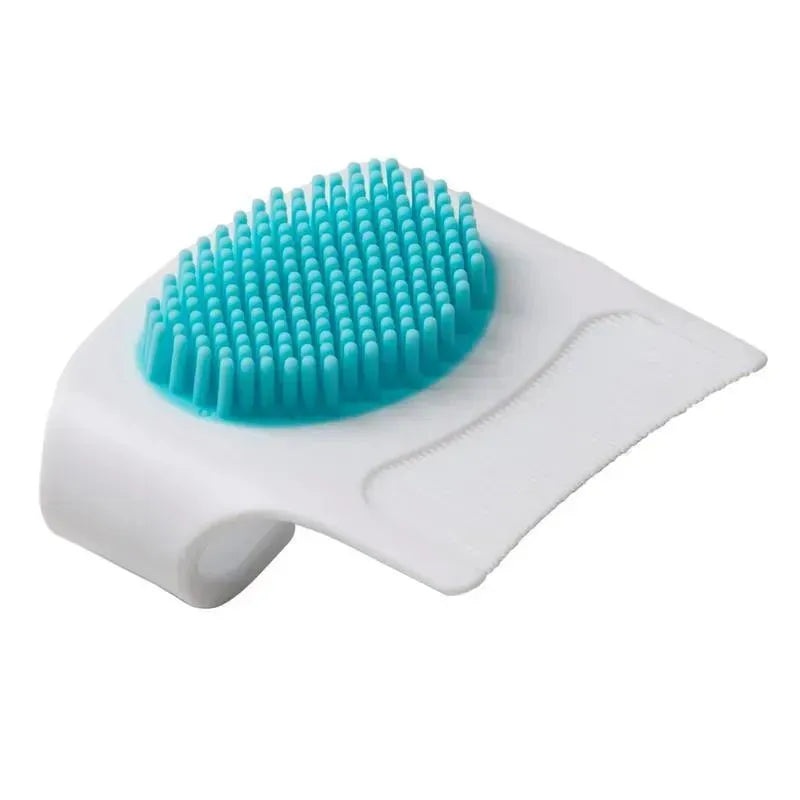 Safety 1St – Cradle Cap Brush and Comb, White and Blue