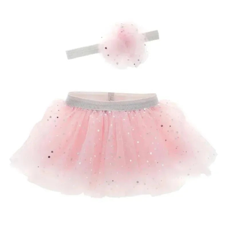 Stephen Joseph – Big Sister Tutu & Headband Set, Shimmer Pink