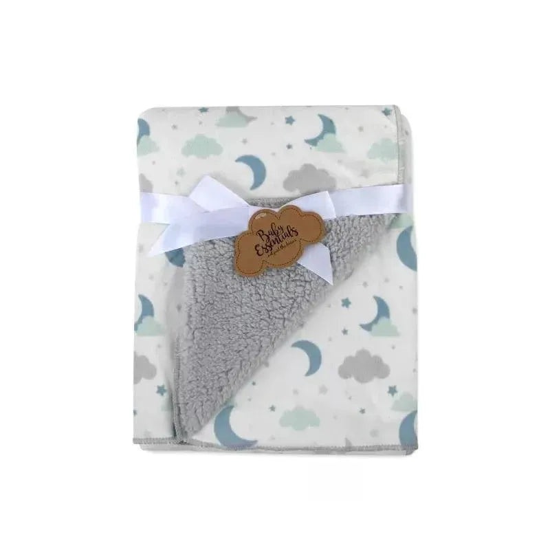 A.D. Sutton – Baby Essentials Sherpa Fleece Baby Blankets, Star/Cloud