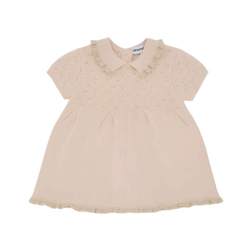 Armani – Baby Girl Dress Set, Sandshell