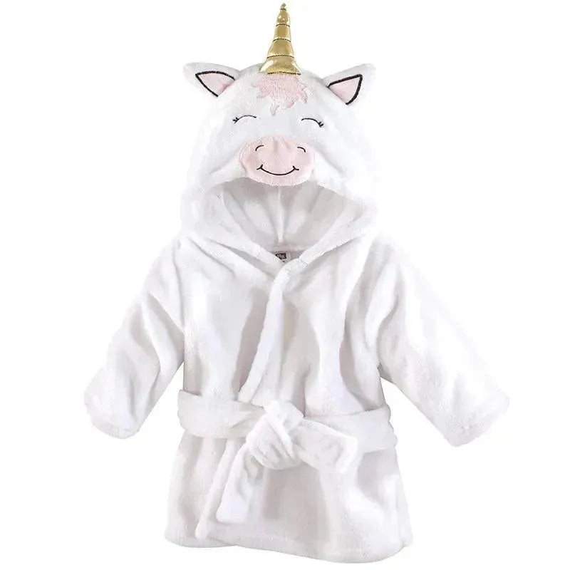 Baby Vision Plush Bathrobes 0-9M, Modern Unicorn
