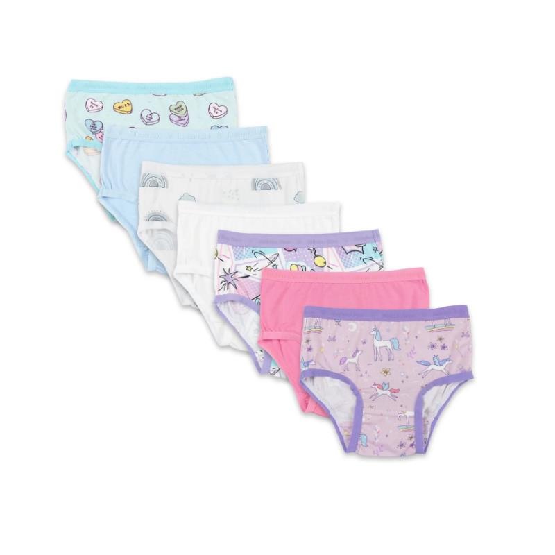 Bellabu Bear – Enchanted Girl’s Bamboo Underwear 7-Pack, 2/3T
