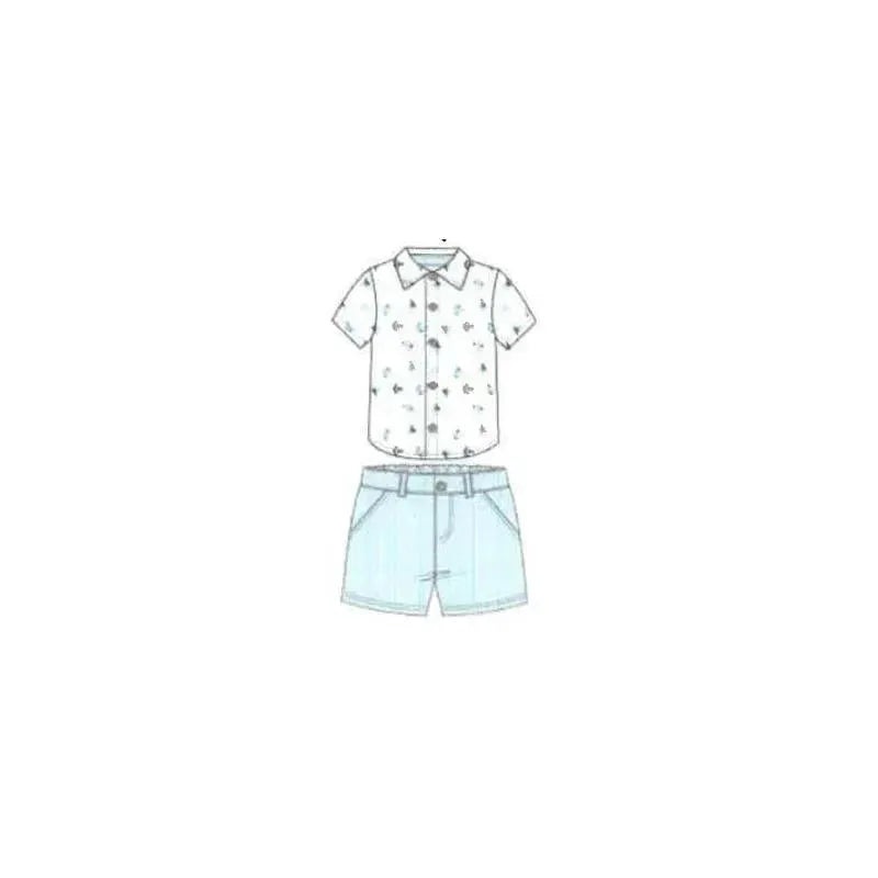 Cudlie – 2Pk Baby Boy Sail Way Short & Top Set