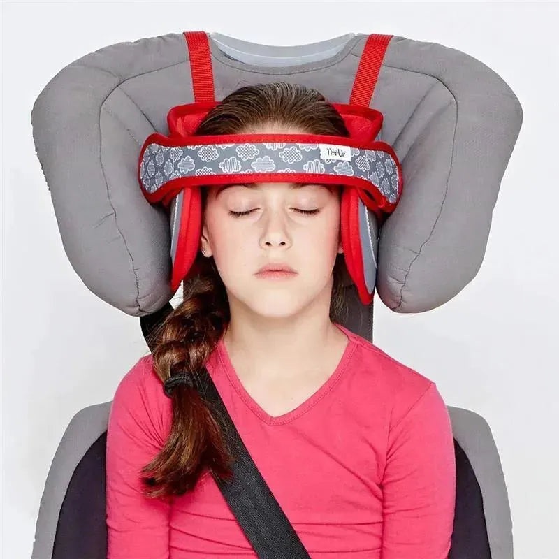 Headovations (Nap Up) – Child Head Support for Car Seats, Red