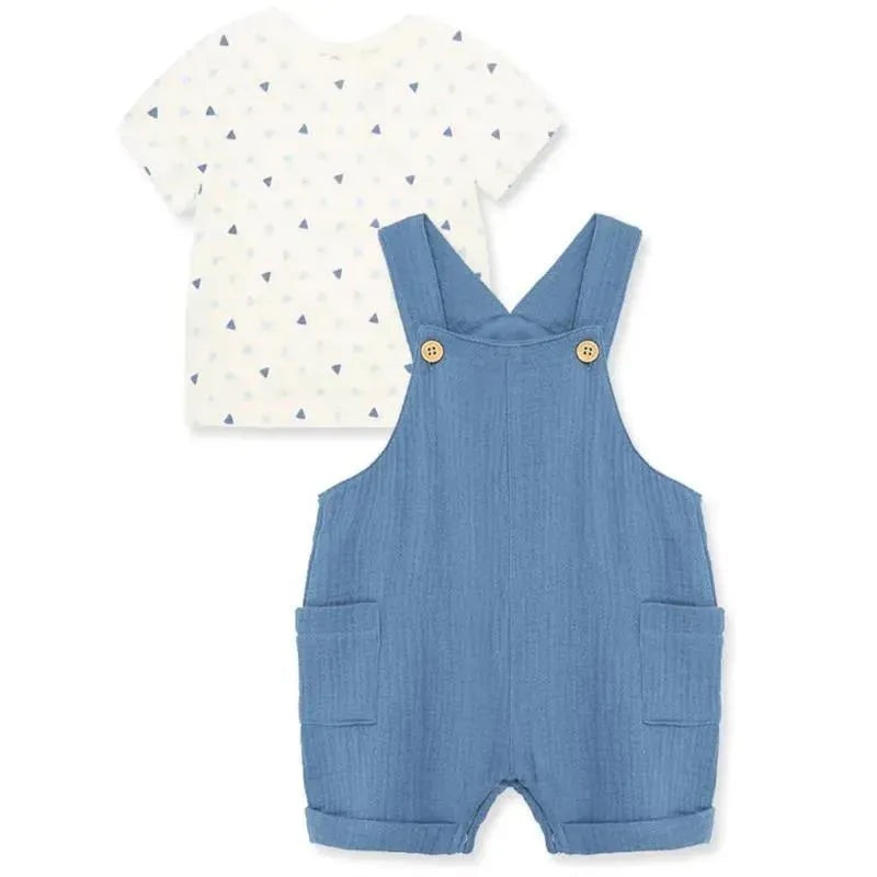 Little Me – Baby Boy Geo Shortall Set
