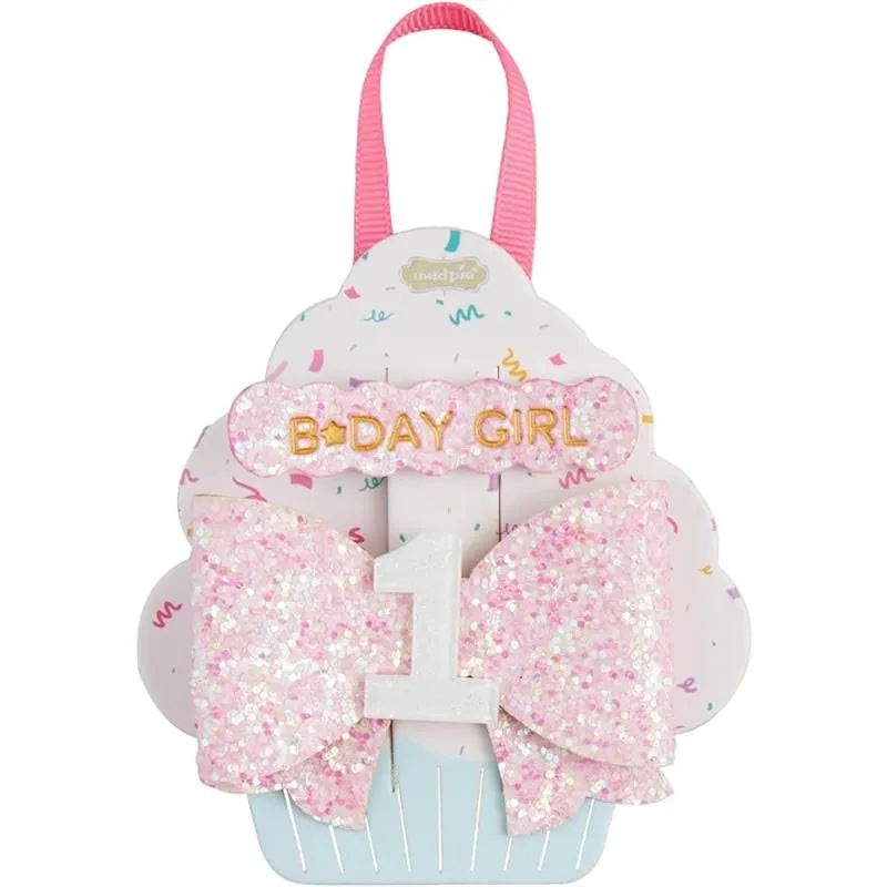 Mud Pie – White One Birthday Hair Clips