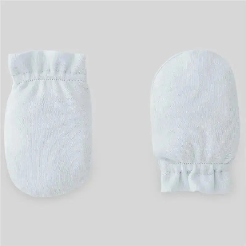 Paz Rodriguez – Baby Boy Knit Mittens Esencial, Chalk Blue