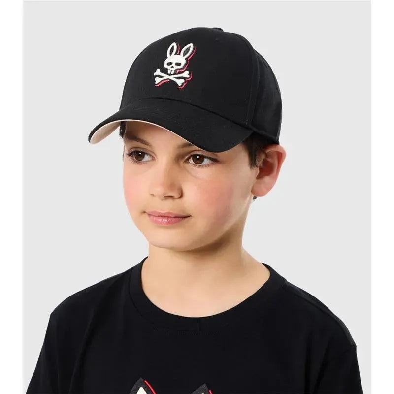 Psycho Bunny Kids – Riviera Trucker Cap Black