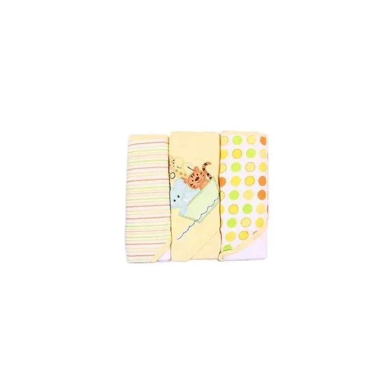 Spasilk – 3Pk Soft Terry Hooded Towel Set, Yellow Ark