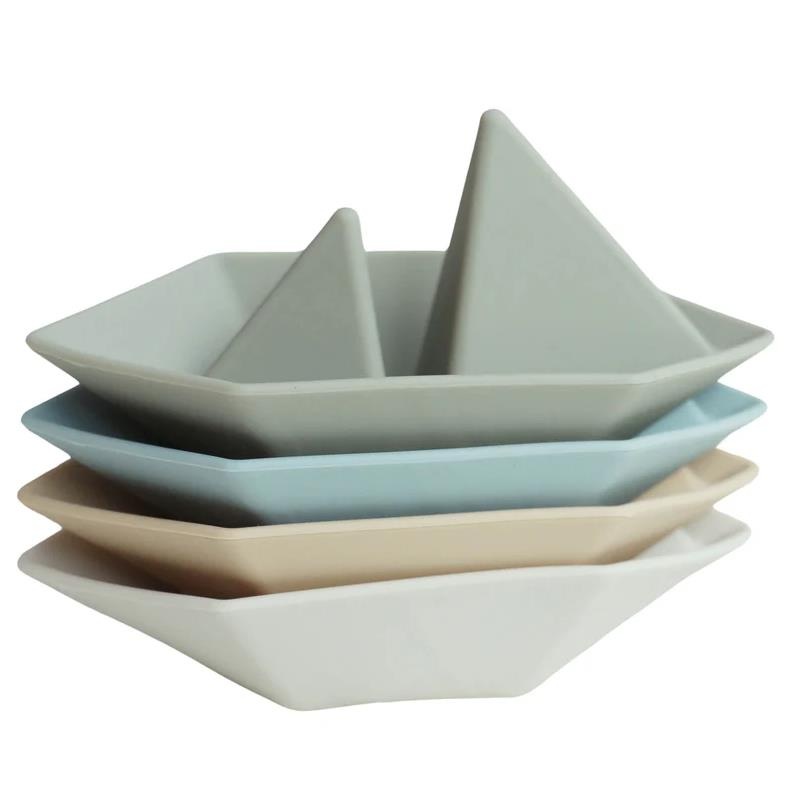 Ali + Oli – (4-Pc) Mini-Boat Bath Toy Set