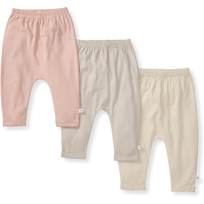 Burt’s Bees – Baby Knit Jogger Pants, Baby Sweatpants, Pink Sand