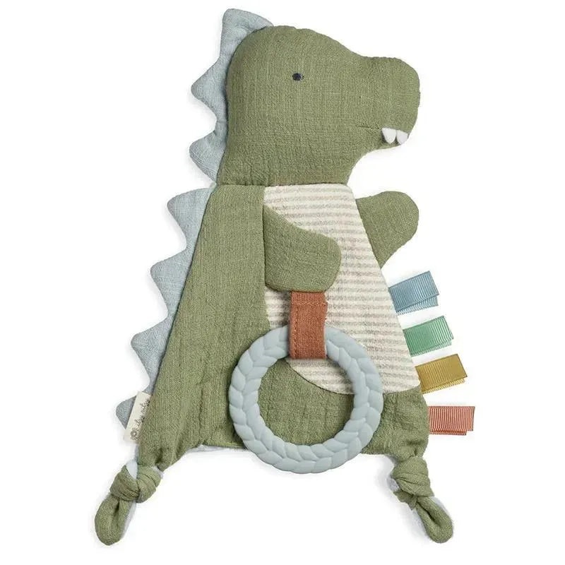 Itzy Ritzy Crinkle Sensory Toy W/Teether- Dino